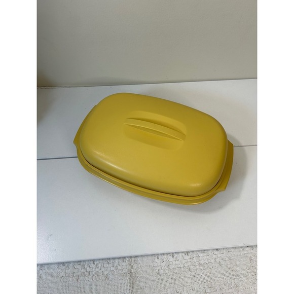 Vintage Tupperware 3 piece Kitchen Steamer Set - Harvest Gold‎ - Picture 3 of 8